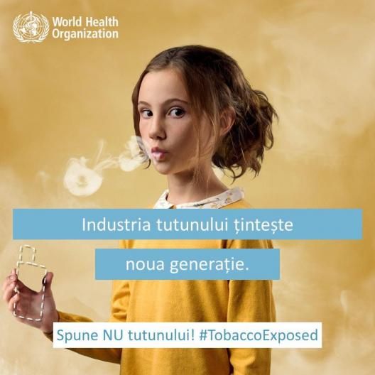 Încurajăm pe toți să educăm și să creăm o generație fără tutun