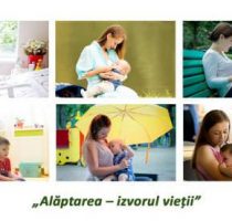 „Alăptarea – izvorul vieții” este genericul Săptămânii Mondiale a Alăptării din acest an