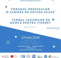 Vino la Forumul profesiilor și Târgul locurilor de muncă pentru Tineret. Începe cariera ta aici!
