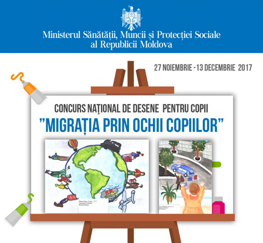 Concurs naţional de desene pentru copii ”Migrația prin ochii copiilor” Ediția a -II-a