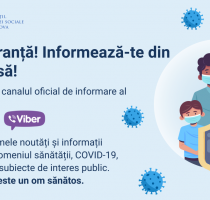 MSMPS lansează un nou canal oficial de informare a populației,  pe Viber