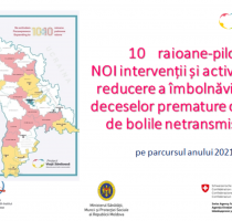 10 raioane-pilot vor realiza NOI intervenții și activități de reducere a îmbolnăvirilor și deceselor premature cauzate de bolile netransmisibile