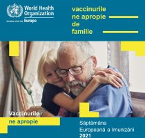 ”Vaccinurile ne apropie” este sloganul Săptămânii Europene a Imunizării, pe  care o marcăm în perioada 26 aprilie – 2 mai 2021