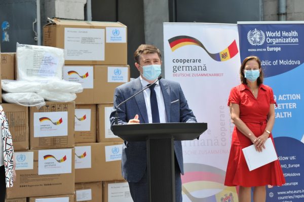 Pandemia COVID-19: un nou lot de ajutor umanitar din partea Germaniei și OMS a ajuns la Chișinău