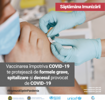 Vaccinează-te împotriva COVID-19. Fii în siguranță! De astăzi, începe Săptămâna Imunizării