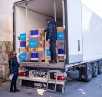 Organizația Mondială a Sănătății și Uniunea Europeană au donat Ministerului Sănătății încă un lot de ajutor umanitar – opt tone de produse medicale, medicamente și teste rapide