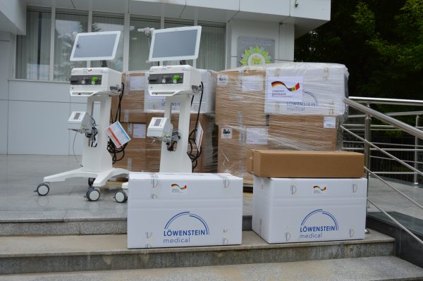 30 de aparate de ventilare pulmonară, donate de Guvernul Republicii Federale Germania