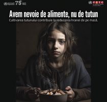 Anul acesta, de Ziua Mondială fără tutun, spunem „Avem nevoie de alimente, nu de tutun”