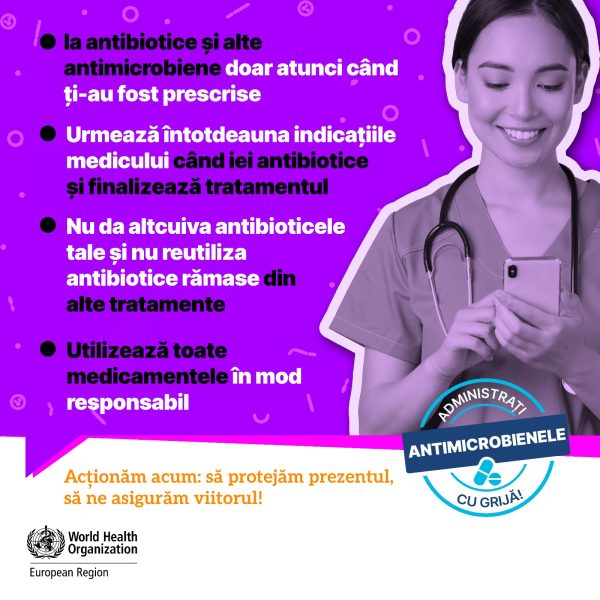 Săptămâna mondială de conștientizare a rezistenței la antimicrobiene