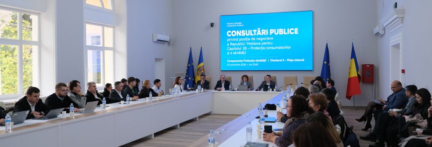 Ministerul Sănătății a organizat consultări publice privind poziția de negociere a Republicii Moldova pentru Capitolul 28 – „Protecția consumatorilor și a sănătății”